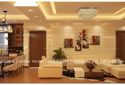 Thiết kế nội thất chung cư hiện đại sang trọng tại  Mường Thanh 